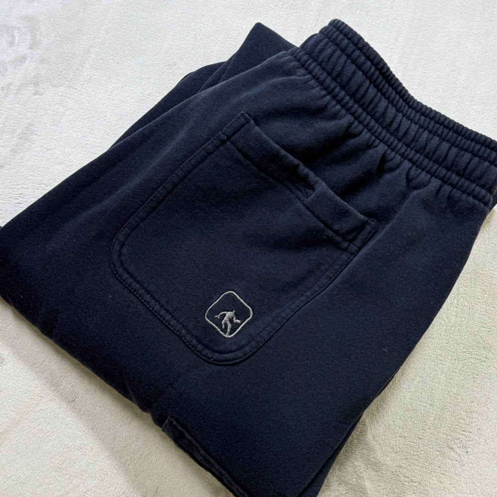 AND1 Men's Size L Navy Blue Fleece Cargo Sweatpants Jogger Pockets
